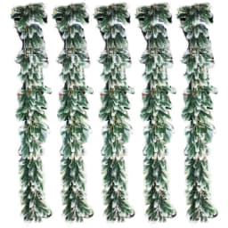 180CM Artificial Plants Christmas Garland Wreath Xmas Home Party Wedding Decoration Pine Tree Rattan Hanging Ornament For Kids