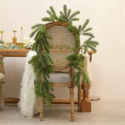 180CM Artificial Plants Christmas Garland Wreath Xmas Home Party Wedding Decoration Pine Tree Rattan Hanging Ornament For Kids