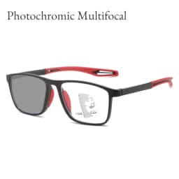 TR90 Photochromic Multifocal Reading Glasses Men Women Blue Light Blocking Progressive Eyewear Near Far Sunglasses for Sports
