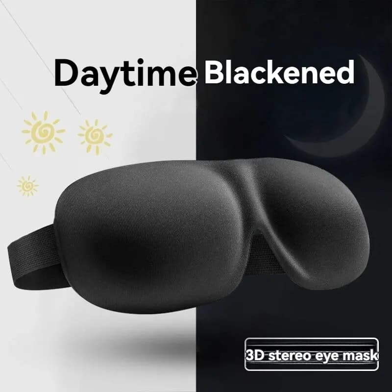 3D Non-Marking Three-Dimensional Eye Mask Without Nose Simple Solid Color Blackout Sleep Students Lunch Break Eye Masks