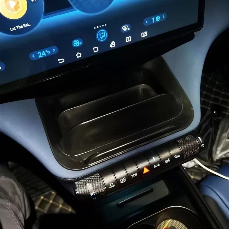 For BYD Dolphin Car Under The Screen Storage Box Waterproof Scratch-proof On the Armrest Box Special Car Interior Storage Box