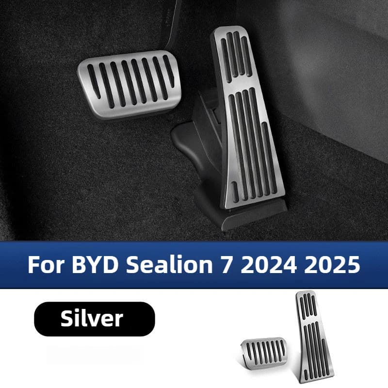 Pedal Aluminum Alloy Rest Non-slip for BYD Sealion 7 Sea Lion 2024 Special Car Pedal Car Interior Modification Accessories