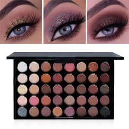 40 Colors Glitter Eyeshadow Palette Matte Waterproof Long Lasting Pressed Powder Cosmetics Kit Fashion Women Eye Makeup Palette