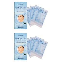 60Pcs Gold Protein Line Fade Wrinkle Firming Facial No Needle Absorbable Smoothing Hydrolyzed Collagen Thread Serum