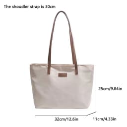 Casual Tote Bag for Women Closure Stylish Letter Label Zipper Large Capacity Ladies Shoulder Bag purses and handbags Bolsa