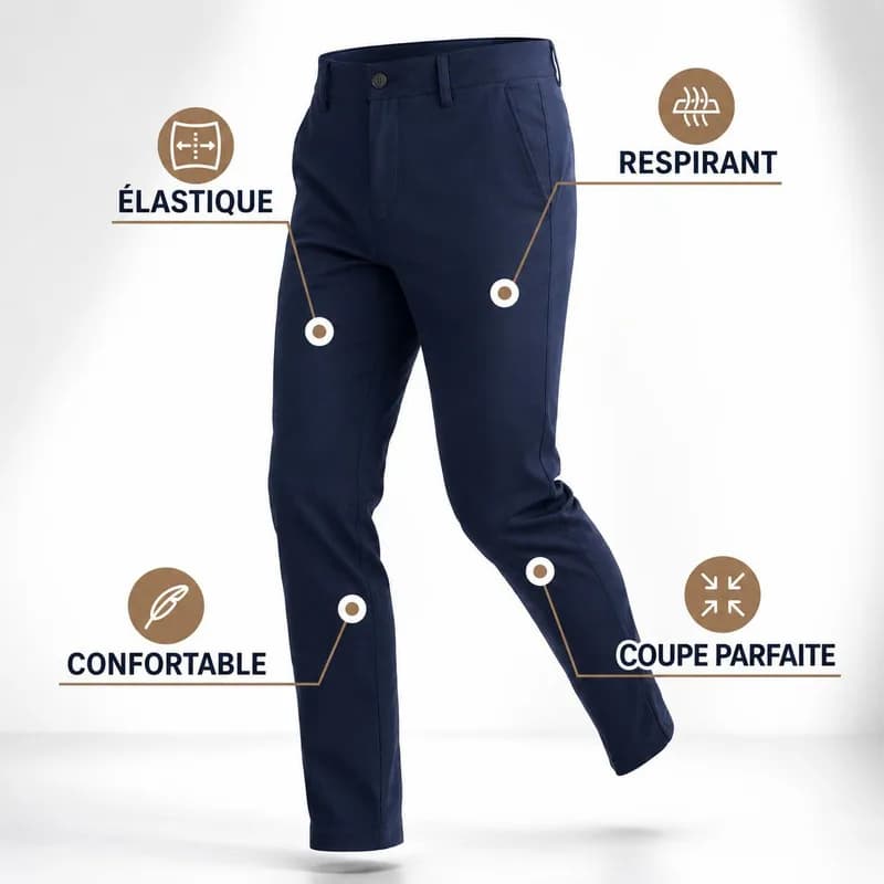 Customizable Male Pants Stretch Smart Casual Men's Trousers Office Quick Dry Suit Pants Straight Pants Street Dance
