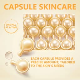FDUAY Vitamin B5 Capsule Essence with Hyaluronic Acid Niacinamide & Hydrolyzed Collagen Complex for Firming Lifting & Smoothing