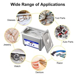 Ultrasonic Cleaner Ultrasound Glasses Cleaner High Frequency Ultrasonic Washing Bath for Glasses Jewelry Dentures Lens Cleaning