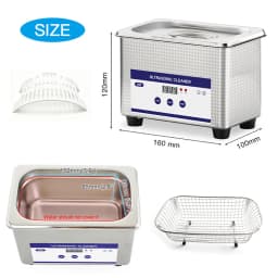 Ultrasonic Cleaner Ultrasound Glasses Cleaner High Frequency Ultrasonic Washing Bath for Glasses Jewelry Dentures Lens Cleaning