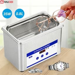 Ultrasonic Cleaner Ultrasound Glasses Cleaner High Frequency Ultrasonic Washing Bath for Glasses Jewelry Dentures Lens Cleaning