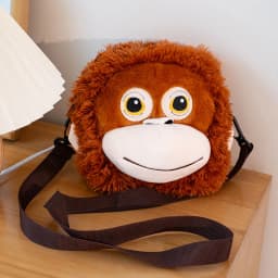 60cm Cute Orangutan Plush Toy Lifelike Stuffed Animals Cartoon Monkey Gorilla Soft Doll Bag Birthday Gift Room Decor
