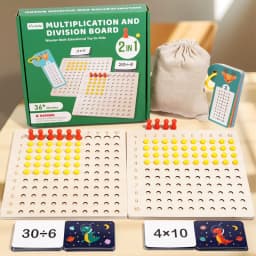 Montessori 99 Multiplication Board Maths Teaching Aid Multiplication and Division Board Early Education Children's Puzzle Toys