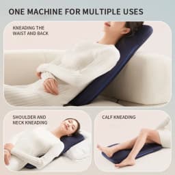 Electric Shiatsu Back Massager with Heat Full Body Kneading Neck Shoulder Spot Massage Cushion for Home & Office Use Relaxation