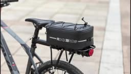 Bicycle Saddlebags Bag with Rain Cover Bike Bag 8L Large Capacity Electric Bicycles Rack Storage Box Bicycle Trunk Bag Waterproo