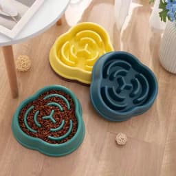 Pets Slow Food Bowl Anti Choking Dog Bowl Dog Bowl Anti Overturning Pet Food Supplies and Feeding Device for Pet Eating Supplies