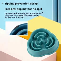 Pets Slow Food Bowl Anti Choking Dog Bowl Dog Bowl Anti Overturning Pet Food Supplies and Feeding Device for Pet Eating Supplies
