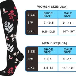 HYSAIXIA brand Vein Elastic Cycling Sports Compression Socks Jumping Rope Compress Stockings Men Women Pressure Grass Patterns