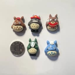 5Pcs My Neighbor Totoro Resin Fridge Magnets Cute Decorative Refrigerator Stickers Multi-purpose Resin Ornaments for Home