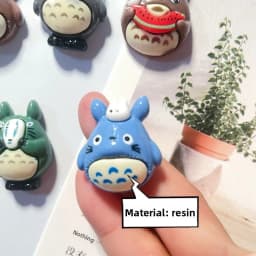 5Pcs My Neighbor Totoro Resin Fridge Magnets Cute Decorative Refrigerator Stickers Multi-purpose Resin Ornaments for Home
