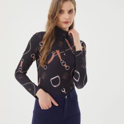 Spring and Summer Long Sleeved Equestrian T-Shirt Riding Top Women's Shirt Riding Outfit Equestrian Clothing Women's Base Knitte