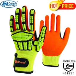 NMSafety 100% High Quality Anti Vibration New Mechanic Gloves Cut-Resistant Safety Hand Work Gloves