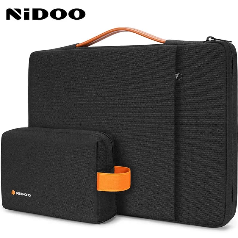 NIDOO Laptop Bag Case 13.3 14 Inch Waterproof Notebook Bag Macbook Case M1 Air Pro 13 15 Handbag Briefcase with Accessory Bag