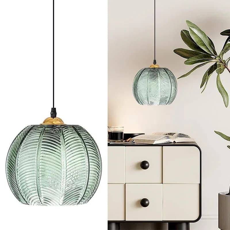 Nordic Glass Pendant Light Striped E27 For Living Room Bedroom Bar Dining Room Kitchen Dining Table Interior Decorative Lighting