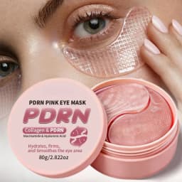 Collagen PDRN Pink Eye Patches Target Dark Circles Puffy Eyes Slip Resistant Under Eye Mask Rejuvenate Eye Area