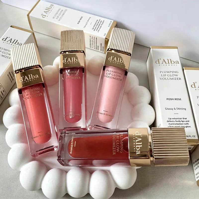 New D'Alba White Truffle Lip Gloss Lipstick Abundant Moisturizing Face Essence Spray White Truffles First Spray Serum Cosmetics