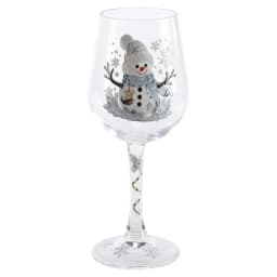 Christmas Collectible Glass Goblet Holiday Wine Stemmed Cup Festive Clear Transparent Party Gift