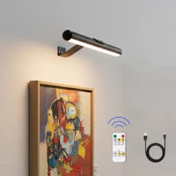 4000mAh Painting Picture Light Portrait With Remote Living Room Wireless Wall Lamp Art Display Rechargeable Battery Operated
