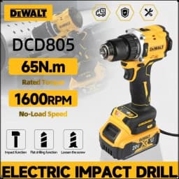 DEWALT DCD805 20V Brushless Cordless Impact Drill Combo Kit Electric Screwdriver Hand Drill With Lithium Battery Full Set