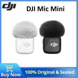 DJI Mic Mini Wireless Microphone 48-Hour Operation w/ Case Two-Level Active Noise Cancelling