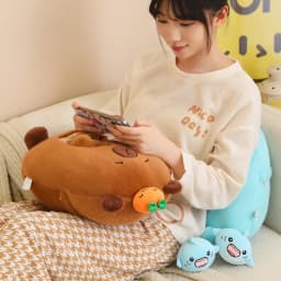 A Bag of Kapibala Plush Toys A Bag of Sharks Oversized Snack Bag Filled With Plush Material Kids Birthday Xmas Gifts Home Decor