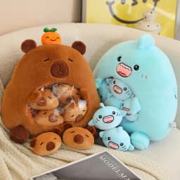 A Bag of Kapibala Plush Toys A Bag of Sharks Oversized Snack Bag Filled With Plush Material Kids Birthday Xmas Gifts Home Decor