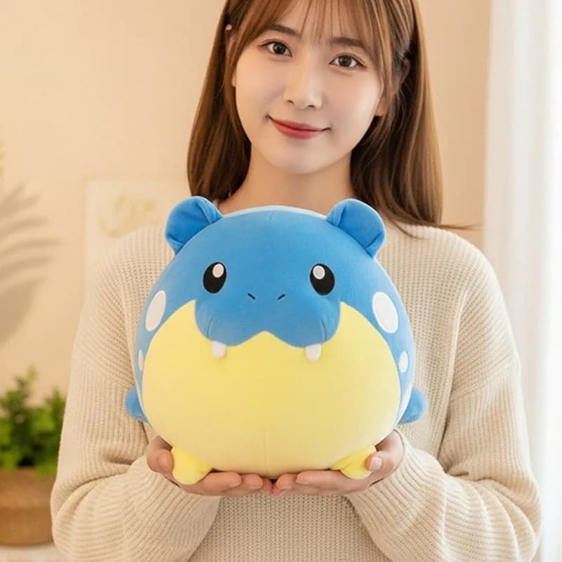 26cm Kawaii Spheal Plush Toy Cute Cartoon Stuffed Doll Soft Throw Pillow Birthday Gift for Kids Boys Home Room Decoration
