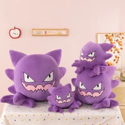 Pokemon Kawaii Gengar Haunter Soft Plush Toys Anime Fire Breathing Dragon Psyduck Pikachu Stuffed Peluche Dolls Birthday Gift