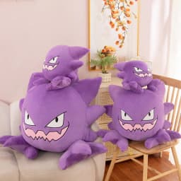 Pokemon Kawaii Gengar Haunter Soft Plush Toys Anime Fire Breathing Dragon Psyduck Pikachu Stuffed Peluche Dolls Birthday Gift
