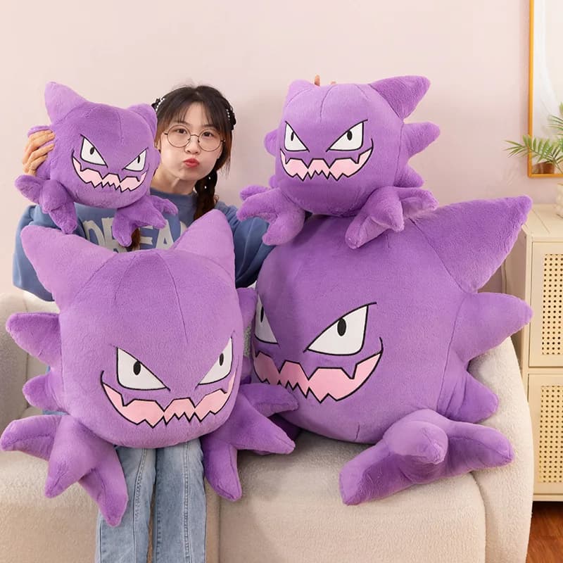 Pokemon Kawaii Gengar Haunter Soft Plush Toys Anime Fire Breathing Dragon Psyduck Pikachu Stuffed Peluche Dolls Birthday Gift