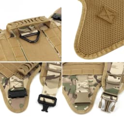 Military Large Dogs Harness Leash Molle Pouches Pet Golden Retriever Training Vest Tactical Harnesses For Dog Accessories