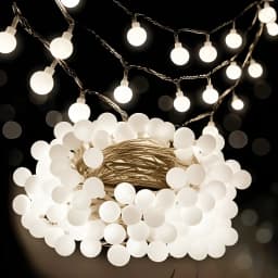 10/20/40/80/100LED Small White Ball String Lights USB/ Battery-powered Wreath Bedroom Wedding Camping Tent Christmas Decoration