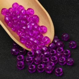100pcs Purple Color 6x9mm Pony Beads Acrylic Loose Beads Diy Craft Jewelry Bracelets Making Hair Supplies