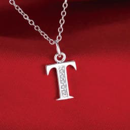 26 Letters 925 Sterling Silver Necklace Pendant Zircon for Women Exquisite Student Girlfriend Jewelry Accessories Wedding Gift