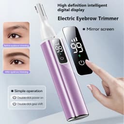 Electric Eyebrow Trimmer Type -c Charging Face Eyebrow Shaver Eye Brow Epilator Nose Hair Trimmer Security Painless Beauty