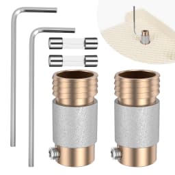 Stained Glass Grinder Bits Head Tools Diamond Drill Set Brass Core Stained Glass Grinder Bits Head Stained Glass Supplies
