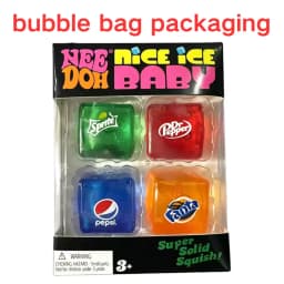 Schylling Rainbow Teenie Nee Doh Stress Balls 6pcs Soft Squishy Toys Anxiety Relief Squeeze Toys For Teenager Calm Mood