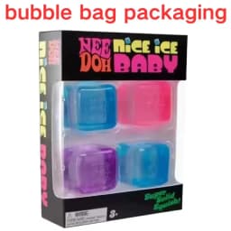 Schylling Rainbow Teenie Nee Doh Stress Balls 6pcs Soft Squishy Toys Anxiety Relief Squeeze Toys For Teenager Calm Mood