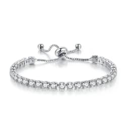 Adjustable Colorful Birthstone Tennis Bracelets for Women 4MM Crystal Bangle Female Hand Chain Trend Jewelry Accessories H133