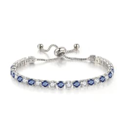 Adjustable Colorful Birthstone Tennis Bracelets for Women 4MM Crystal Bangle Female Hand Chain Trend Jewelry Accessories H133