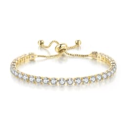 Adjustable Colorful Birthstone Tennis Bracelets for Women 4MM Crystal Bangle Female Hand Chain Trend Jewelry Accessories H133